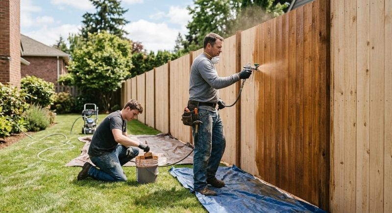 Fence Staining