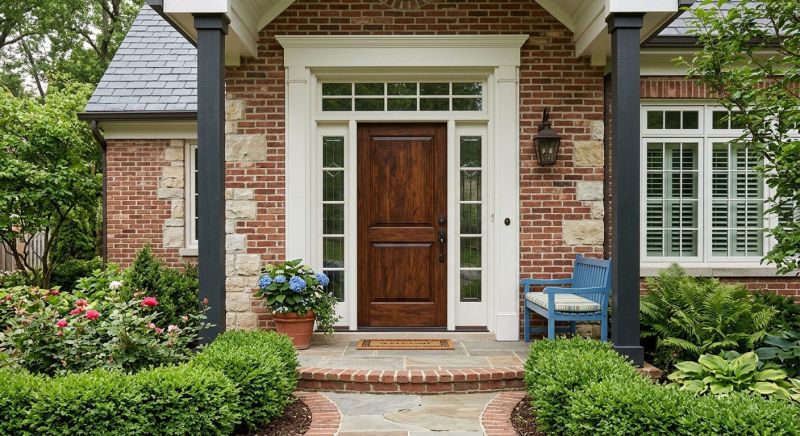 Exterior Door Staining