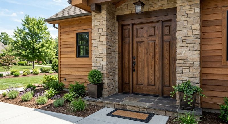 Exterior Door Staining