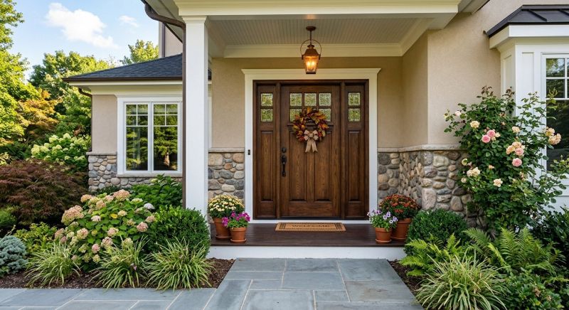 Exterior Door Staining