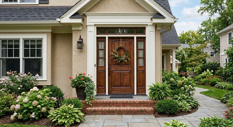 Exterior Door Staining