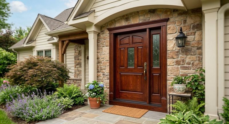 Exterior Door Staining