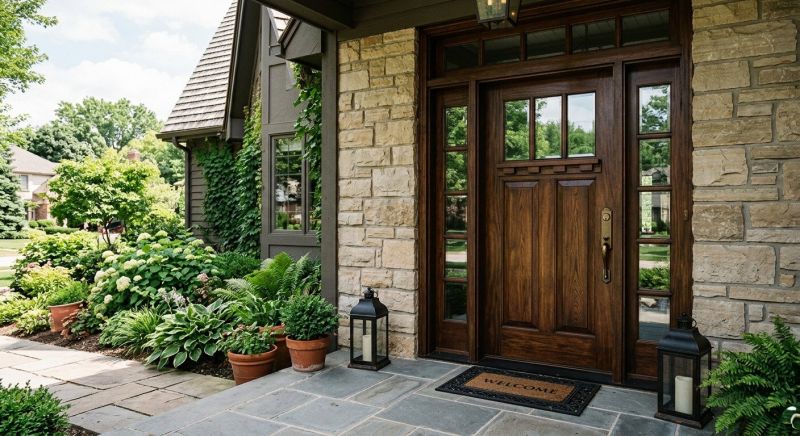 Exterior Door Staining
