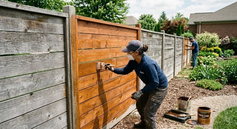 Fence Staining