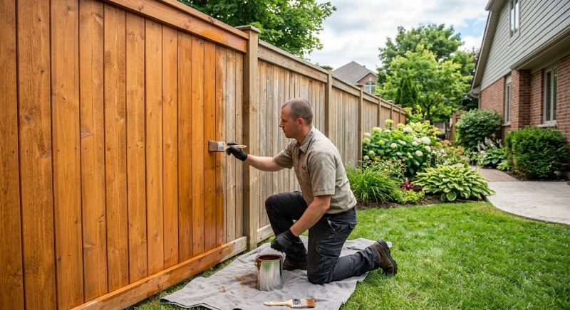 Fence Staining