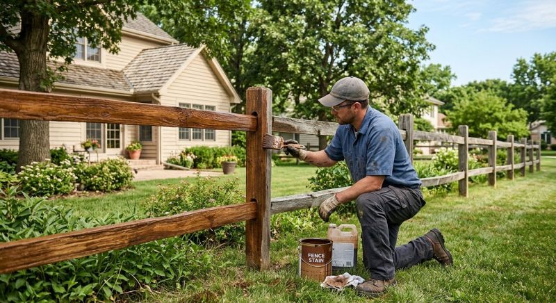 Fence Staining