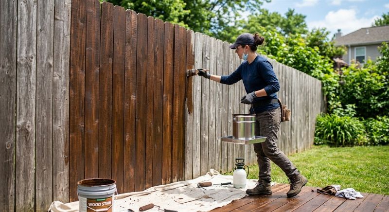 Fence Staining