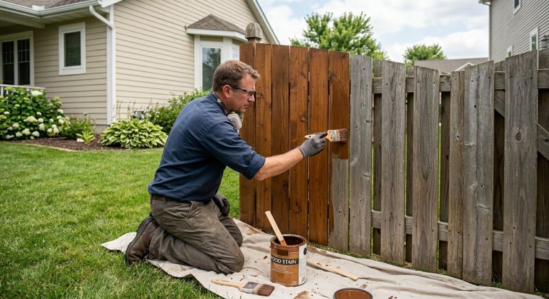 Fence Staining
