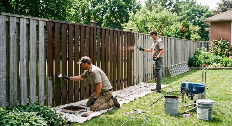 Fence Staining