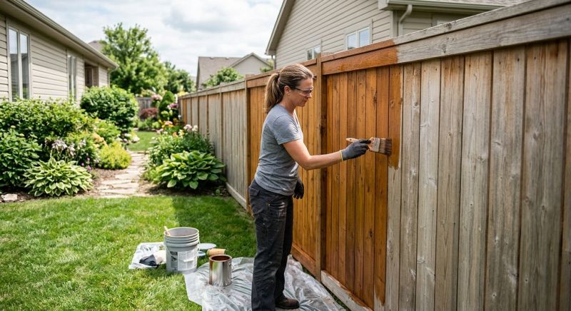 Fence Staining