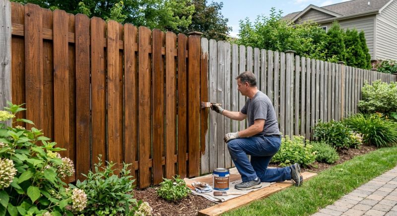 Fence Staining