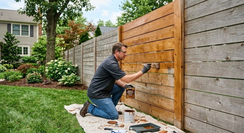Fence Staining