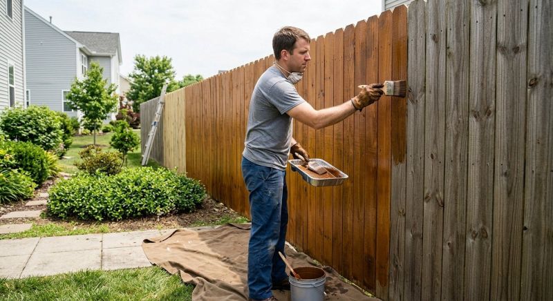 Fence Staining